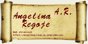 Angelina Regoje vizit kartica